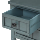 Narrow Console Table, Slim Sofa Table with Three Storage Drawers and Bottom Shelf for Living Room, 46142502