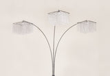 1pc Modern Design Classic Luxury Sleek Multi-head Floor Arc Lamp Crystal-like Accents Drape Living B2741P290176