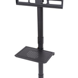 ZNTS Mobile TV Stand on Wheels, Height Adjustable Tilt Rolling TV Stand with Media Shelf for 23-60 inch 45696785