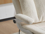 Criss Cross Legged Office Chair with Flip-Up Back Built-In Dynamic Airbag Lumbar Support, Wide Seat 78490641