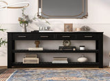 U_Style Stylish Entryway Console Table with 4 Drawers and 2 Shelves, Suitable for Entryways, Living N711P241286B