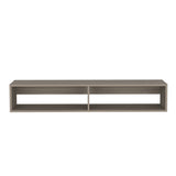 Warrior 59" Floating Tv Stand with Two open shelves, media compartments and cable management Light B200P240264