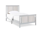 Connelly Reversible Panel Twin Bed Gray/Rockport Gray B02263749