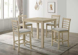 Beautiful Cream Color Counter Height 2Pc Dining Pub Height Chairs Upholstered Seat Dining Room B011P232908