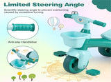 Toddler Tricycle for 3-5 Years - Stable Triangular Structure, Front & Rear Storage Baskets 08145057