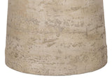 22x22x25.5" Cream Round Side Table with Pedestal Base W2078P170346