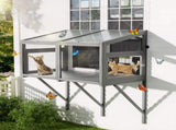 Cat Catio, Window Box Enclosure for Indoor Cats, Wooden Window Perch House, Expandable for Multi 21349107