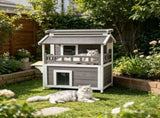 Wooden Cat House 68049503