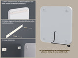 Bathroom Vanity Mirror with Light for Wall Smart LED 3628 Frame Makeup Mirror 3 Colors Temperature 66719292