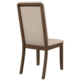 Latte and Medium Walnut Padded Side Chair B062P153697