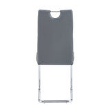 Modern Dining Chairs Set of 4, Side Dining Room/Kitchen Chairs, Faux Leather Upholstered Seat and N752P186170G
