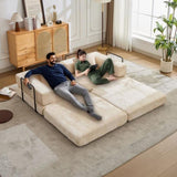 Compression Sofa,Convertible Floor Sofa Bed with Fixed-Shape Frame, Loveseats Boneless Modular 16877438