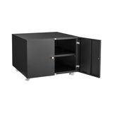 ZNTS Office furniture Copier Cabinet BLACK 2 door steel copier stand mobile pedestal file Printer Stand 45773336