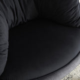 Velvet Accent Chair Barrel Chair with Metal Legs Modern Comfy Armchair Accent Reading Chair for 77803847
