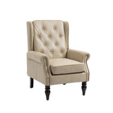 COOLMORE Wood Frame Armchair, Modern Accent Chair Lounge Chair with Sturdy Wood Legs for Living Room W395109981