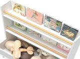 Kids Bookshelf, Book and Magazine Rack, Book Organizer, toy Storage Cabinet Organizer, White 50096524