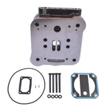 Air Brake Compressor Cylinder Head w/ Plate Kit 23532823 for Detroit DDC S60 23535534 00145939