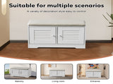 29.5"Shoe Storage Bench with 2 Door Cabinet, Entryway Bench with White Shoe Storage, Shoe Bench with W2948P244736