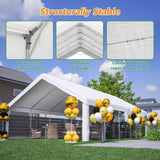 20x32 FT Party Tent with 3 Storage Bags & Removable Sidewalls, Outdoor Canopy Gazebo for Carport 08975333