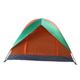 ZNTS 2-Person Double Door Camping Dome Tent Orange & Green 63373900