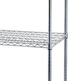 ZNTS 4-Tier NSF Heavy Duty Adjustable Storage Metal Rack with Wheels & Shelf Liners Ideal for Garage, 20930977