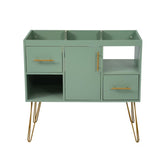36'' Bathroom Vanity without Sink, Modern Freestanding Single Bathroom Cabinet with 2 Drawers & 2 N710P175744F