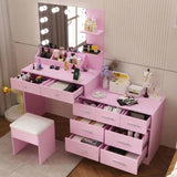 Macaron powder, particleboard with textured melamine finish, 9 drawers, 2 shelves, desktop storage, 40112217