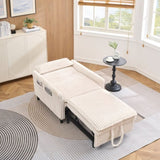 Beige comfortable chair for Small apartment Bedroom space Balcony Small sofa bed Lazy Small sofa W1658P290459
