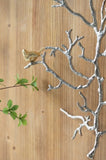 17x5.5x22" Metal Branch Wall Sculptures with Bird Accents, Set of 2 W2078P223128