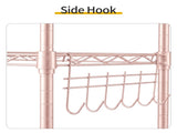 5-layer adjustable shelf with adjustable spacing, pin-type deformable structure, adjustable feet, 85764871