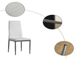 110CM Clear Color Dining Table Set 36043541