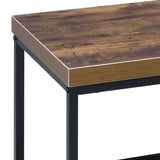 Weathered Oak and Black 1-shelf TV Stand B062P182851