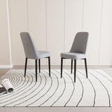 A set of 2 dining chair, modern style chair made of high-quality PU Leather fabric with thick soft W2189140246