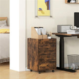 Bathroom Storage Cabinet-Brown 37124254