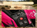 Pink 12V Kids Quad ATV 4 Wheeler with 4 Spring Suspension Wheels, LED Lights, Music USB 63588275