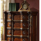 Traditional style Chest made with wood Dark Walnut 808857603425