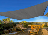 13'X20' Dark Grey HDPE sunshade sail 00796549