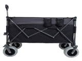 9" x 4" All-Terrain Balloon Wheels! 300L XL Heavy-Duty Folding Wagon Cart - 480lbs Capacity, W2932P317113