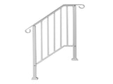 Handrails for Outdoor Steps, Iron Fits 2 Step, Transitional 10964256