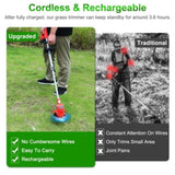 Powerful 8000 rpm telescopic weed trimmer/barbedless lawn mower/brush trimmer with 37 to 50.4 14369471