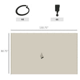 Universal Gazebo Sidewallt Coffee-AS 42899306