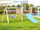Wooden Swing Set Toddler Slide 31100419
