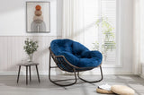 Outdoor Rattan Rocking Chair,Padded Cushion Rocker Recliner Chair Outdoor for Front Porch, Living W640105286