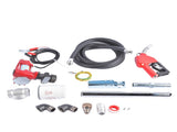 15GPM High Flow 12V Red Fuel Transfer Pump w/ Filters Hose Fit for Gasoline Diesel 04986496