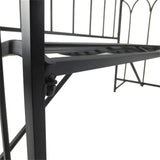 Steel Garden Arch with 2-Seat Bench 45042326