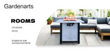 25" H Outdoor Patio Propane Gas Fire Pit Table - 50,000 BTU High-temperature-resistant carving W2691P231712