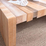 48.2" Rectangular Center Table for Living Room Stylish rectangular coffee table blends rustic W2729P309445