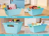 Set of  Storage Boxes Medium Plastic Storage Bin, 12 in x 8.5 in x 7 in 16266426