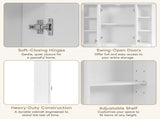 36'' x 28'' Medicine Cabinet, Wall Mounted Bathroom Storage Cabinet, with 1 Adjustable Shelf, N710P358584K