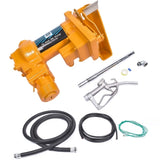 ZNTS 20GPM 12V Fuel Transfer Pump with Nozzle Kit for Transfer of Gasoline Diesel Fuel 23359108